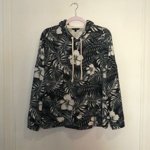 Long Sleeve Floral Hoodie